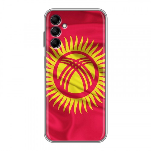 Дизайнерский силиконовый с усиленными углами чехол для Samsung Galaxy M14 5G Флаг Киргизии