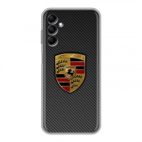 Дизайнерский силиконовый с усиленными углами чехол для Samsung Galaxy M14 5G Porsche