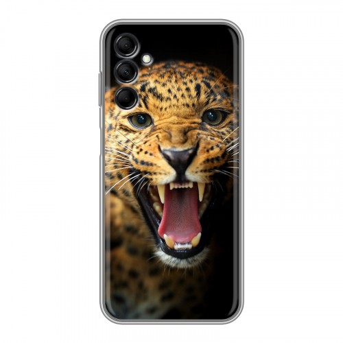 Дизайнерский силиконовый чехол для Samsung Galaxy M14 5G Леопард