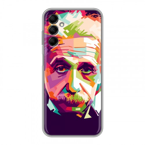 Дизайнерский силиконовый чехол для Samsung Galaxy M14 5G Альберт Эйнштейн