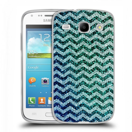 Дизайнерский силиконовый чехол для Samsung Galaxy Core Тренд Микс