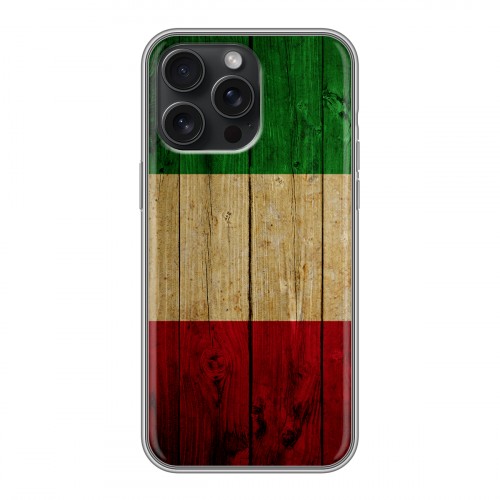 Дизайнерский силиконовый чехол для Iphone 15 Pro Max Флаг Италии