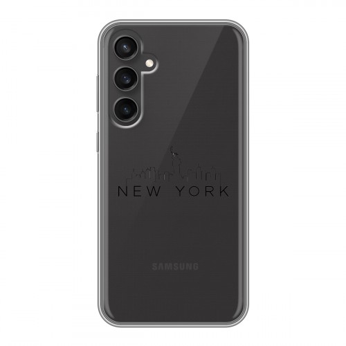 Полупрозрачный дизайнерский силиконовый чехол для Samsung Galaxy S23 FE  Прозрачные города