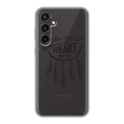 Полупрозрачный дизайнерский пластиковый чехол для Samsung Galaxy S23 FE Прозрачные ловцы снов