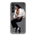 Дизайнерский силиконовый чехол для Samsung Galaxy S23 FE Майкл Джексон