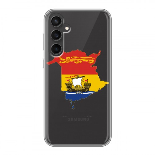 Полупрозрачный дизайнерский пластиковый чехол для Samsung Galaxy S23 FE флаг Испании