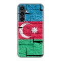 Дизайнерский силиконовый чехол для Samsung Galaxy S23 FE Флаг Азербайджана