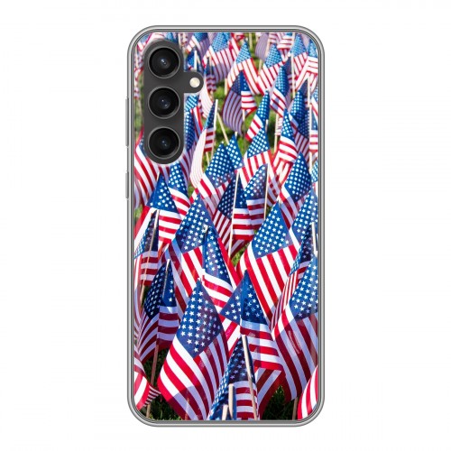 Дизайнерский пластиковый чехол для Samsung Galaxy S23 FE Флаг США