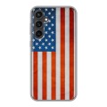Дизайнерский силиконовый чехол для Samsung Galaxy S23 FE Флаг США