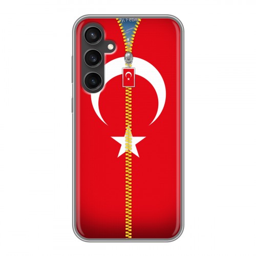 Дизайнерский силиконовый чехол для Samsung Galaxy S23 FE Флаг Турции