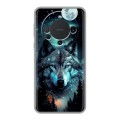 Дизайнерский силиконовый чехол для Huawei Mate 60 Волк и луна