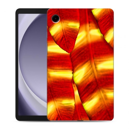 Дизайнерский силиконовый чехол для Samsung Galaxy Tab A9 Контрастные перья