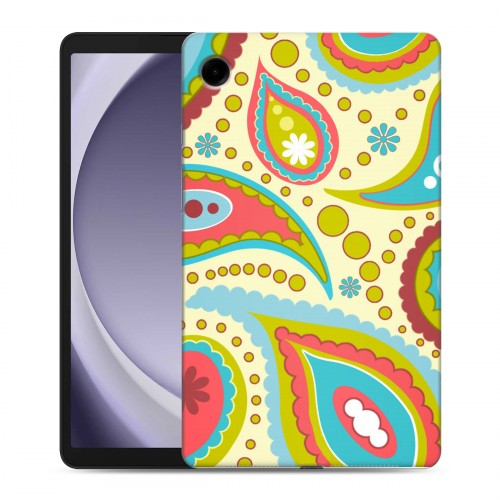 Дизайнерский силиконовый чехол для Samsung Galaxy Tab A9 Шаблоны пейсли