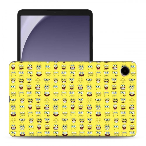 Дизайнерский силиконовый чехол для Samsung Galaxy Tab A9 Губка Боб