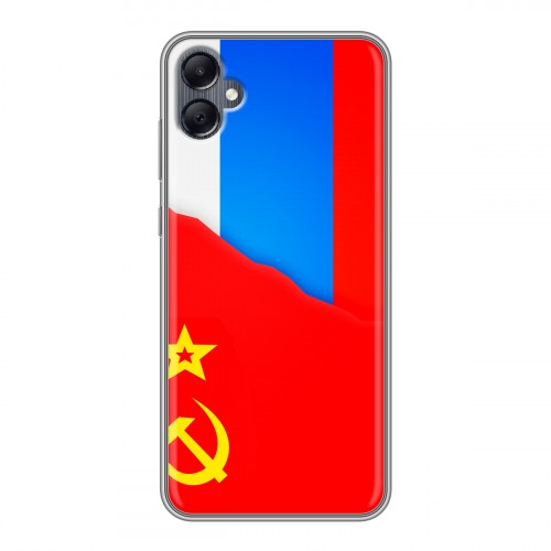 Дизайнерский силиконовый чехол для Samsung Galaxy A05 Флаг СССР 