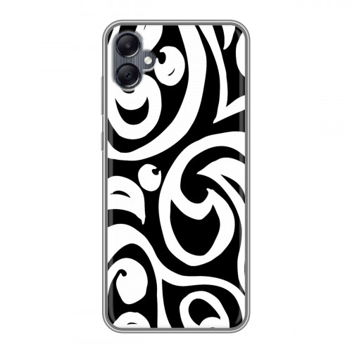 Дизайнерский силиконовый чехол для Samsung Galaxy A05 Черно-белые фантазии