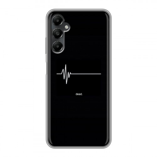Дизайнерский силиконовый чехол для Samsung Galaxy A05s Черно и кратко