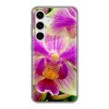 Дизайнерский силиконовый чехол для Samsung Galaxy S24 Орхидеи