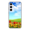Дизайнерский силиконовый чехол для Samsung Galaxy S24 Тюльпаны