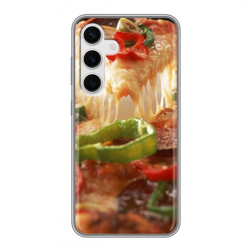 Дизайнерский силиконовый чехол для Samsung Galaxy S24 Пицца