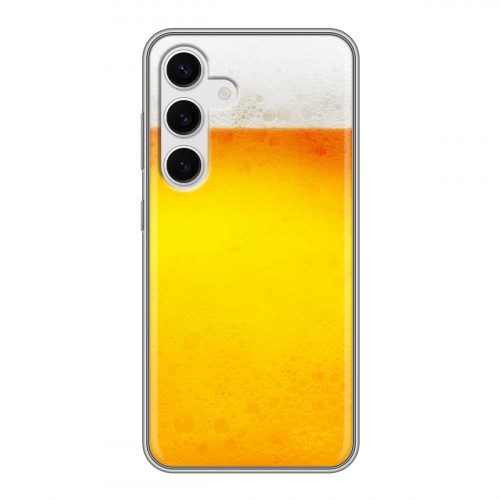 Дизайнерский пластиковый чехол для Samsung Galaxy S24 Пузырьки пива