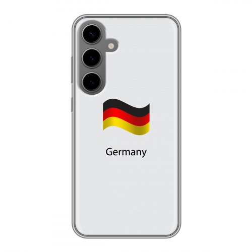 Дизайнерский пластиковый чехол для Samsung Galaxy S24 Plus Флаг Германии