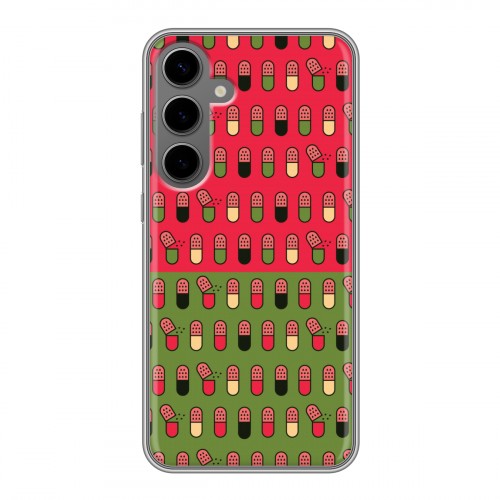 Дизайнерский пластиковый чехол для Samsung Galaxy S24 Plus Разноцветные таблетки