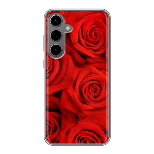 Дизайнерский силиконовый чехол для Samsung Galaxy S24 Plus Розы