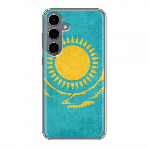 Дизайнерский пластиковый чехол для Samsung Galaxy S24 Plus Флаг Казахстана