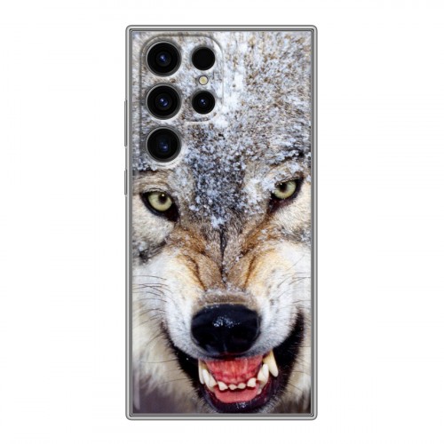 Дизайнерский силиконовый чехол для Samsung Galaxy S24 Ultra Волки