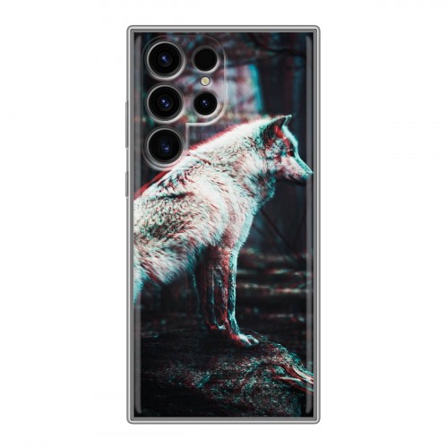 Дизайнерский силиконовый чехол для Samsung Galaxy S24 Ultra Волки