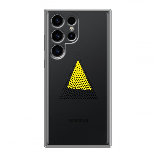 Полупрозрачный дизайнерский силиконовый чехол для Samsung Galaxy S24 Ultra Абстракции 1
