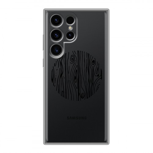 Полупрозрачный дизайнерский пластиковый чехол для Samsung Galaxy S24 Ultra Абстракции 5
