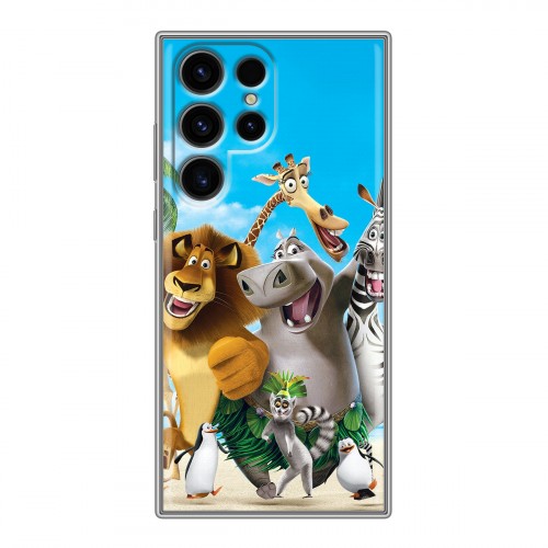 Дизайнерский силиконовый чехол для Samsung Galaxy S24 Ultra Мадагаскар