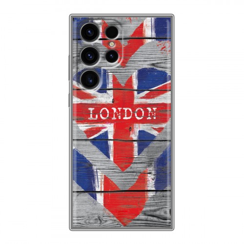 Дизайнерский силиконовый чехол для Samsung Galaxy S24 Ultra British love