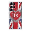 Дизайнерский силиконовый чехол для Samsung Galaxy S24 Ultra British love