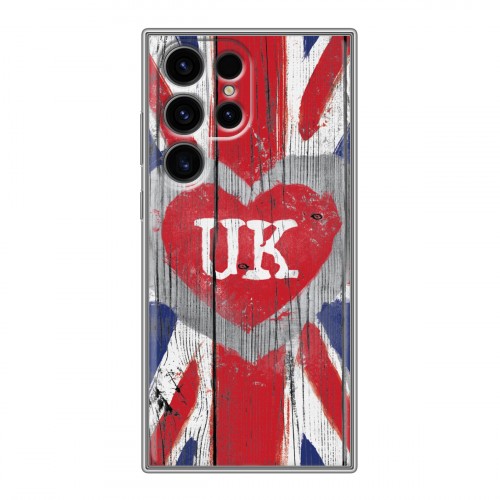 Дизайнерский пластиковый чехол для Samsung Galaxy S24 Ultra British love