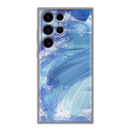 Дизайнерский силиконовый чехол для Samsung Galaxy S24 Ultra Мазки краски