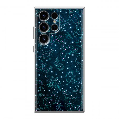 Дизайнерский силиконовый чехол для Samsung Galaxy S24 Ultra Созвездия