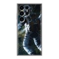 Дизайнерский силиконовый чехол для Samsung Galaxy S24 Ultra Космонавт