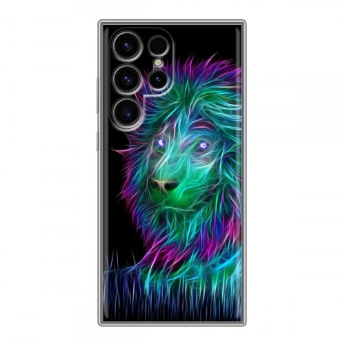 Дизайнерский силиконовый чехол для Samsung Galaxy S24 Ultra Львы