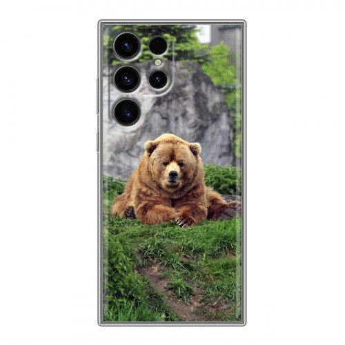 Дизайнерский силиконовый чехол для Samsung Galaxy S24 Ultra Медведи