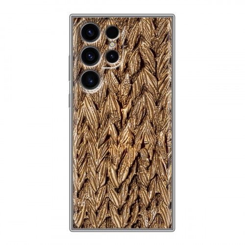 Дизайнерский силиконовый чехол для Samsung Galaxy S24 Ultra Плетеные текстуры