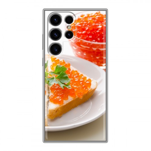 Дизайнерский силиконовый чехол для Samsung Galaxy S24 Ultra Икра