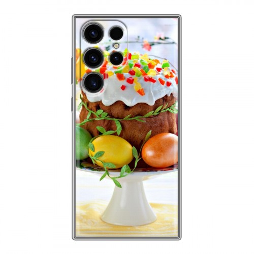 Дизайнерский пластиковый чехол для Samsung Galaxy S24 Ultra Пасха
