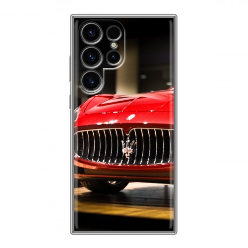 Дизайнерский силиконовый чехол для Samsung Galaxy S24 Ultra Maserati
