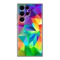 Дизайнерский силиконовый чехол для Samsung Galaxy S24 Ultra Геометрия радости