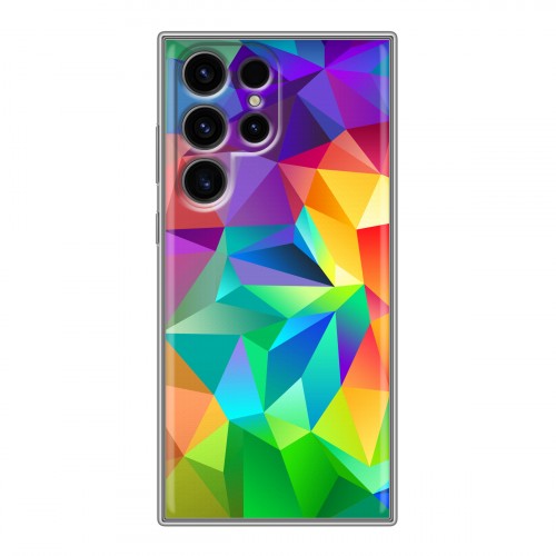 Дизайнерский силиконовый чехол для Samsung Galaxy S24 Ultra Геометрия радости