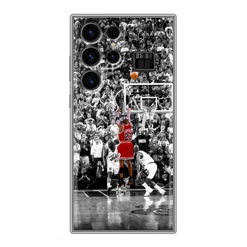 Дизайнерский силиконовый чехол для Samsung Galaxy S24 Ultra Майкл Джордан