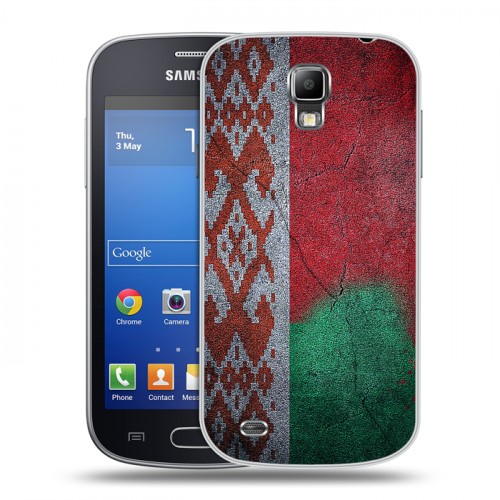 Дизайнерский пластиковый чехол для Samsung Galaxy S4 Active Флаг Белоруссии